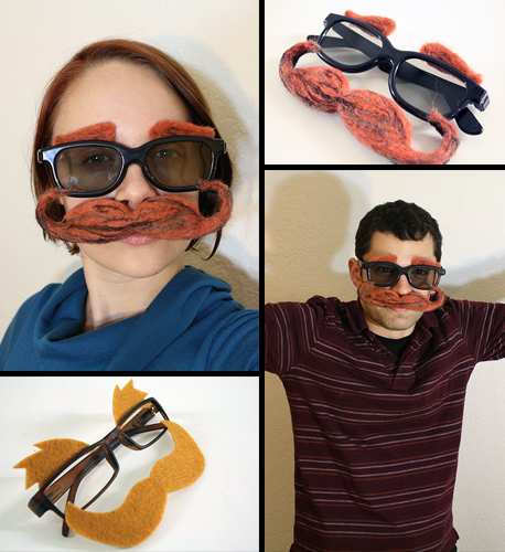 DIY glasses-and-moustache disguise | Tally's Treasury