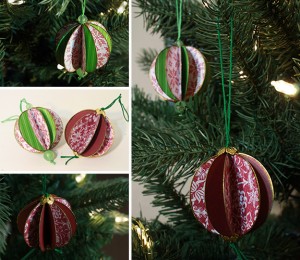 embossed paper “beach ball” ornaments | Tally's Treasury