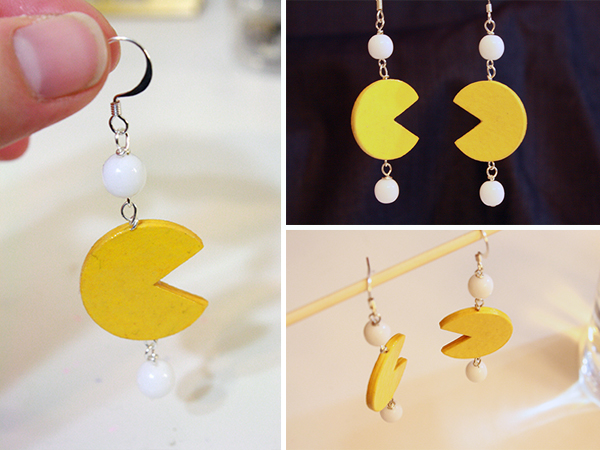 Pacman earrings